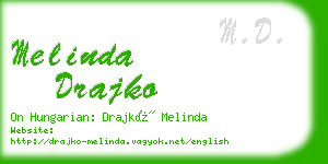 melinda drajko business card